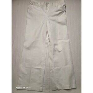 Apt 9 Women's Wide Leg White Dress Pants Size 12 EUC